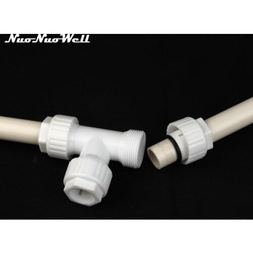 1pc NuoNuoWell POM 20mm Tube Tee Connector Quick Connector PVC Water Pipe Fittings Garden Irrigation Systems Joint