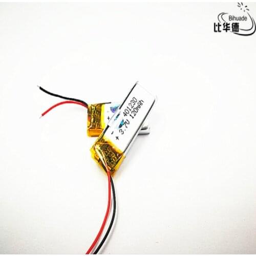 10pcs Liter energy battery Good Qulity 3.7V,120mAH,401230 Polymer lithium ion / Li-ion battery for TOY,POWER BANK,GPS,mp3,mp4
