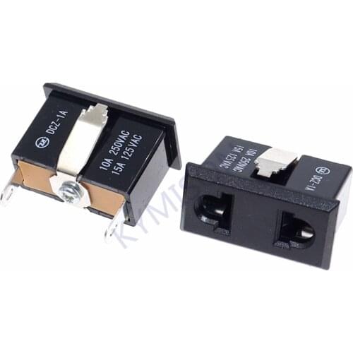 10pcs/lot UPS Power Outlet AC Socket with Shrapnel EU/US 2 Hole Power Socket 10A 250V Electric Connector Wall Outlet