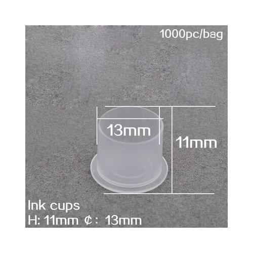 1000pcs Tattoos Color Colorant Mug Mini Small White Plastic Tattoo Cups For Tatoo Ink Tattooing Embroidery Accesories Supplies