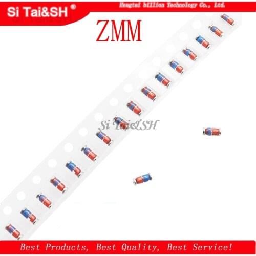 300PCS ZMM 3V 3V3 3V9 4V7 5V1 7V5 8V2 10V 12V 15V 16V 18V 20V 24V LL34 SMD diode package 1/2W 0.5w Chip diode