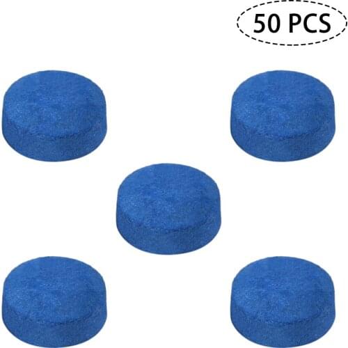 50 PCS Pool Cue Tips Billiard Cue Head 9MM / 10MM / 12MM / 13MM Billiard Accessories Snooker Billiard Cue