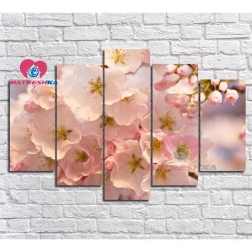 Diamond embroidery flowers pictures of rhinestones Diamond painting full square painting triptych Diamond full color mosaic free