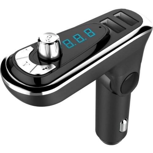 AGETUNR T16 New Bluetooth Car Kit handsfree Set FM Transmitter MP3 music Player 5V 2.1A USB Car charger Support Micro SD &U disk