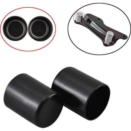 Motorcycle Black Docking Hardware Caps Fit For Harley CVO Limited FLHTKSE Fat Boy Softail FXST 84-18