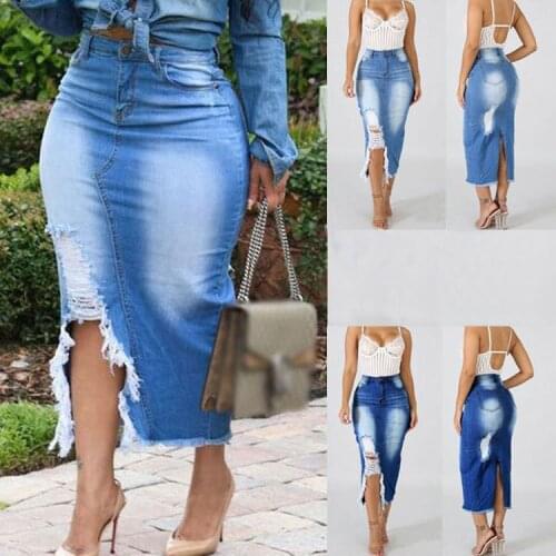 Женские юбки джинсовые Cutubly China At AliExpress