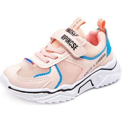 Childrens sports shoes girls' casual shoes boys breathable lightweight running shoes student mesh shoes off white shoes