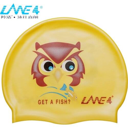 Kids Swimming Caps Long Hair Waterproof Durable Silicone Lightweight Children Boys Girls #OWL