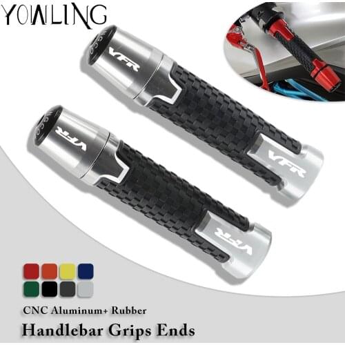 FOR HONDA VFR750 VFR800 VFR1200 VFR1200F VFR 750 800 1200 1200F 7/8'' 22mm Motorcycle CNC Handlebar Grip Ends Handle bar Grips
