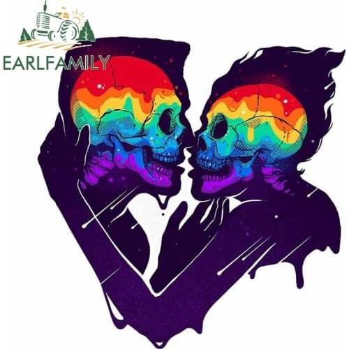 EARLFAMILY 13cm x 12.7cm for Into The Bones Vinyl Car Stickers Personality Decal Surfboard Motorcycle Bumper Car Door Protector
