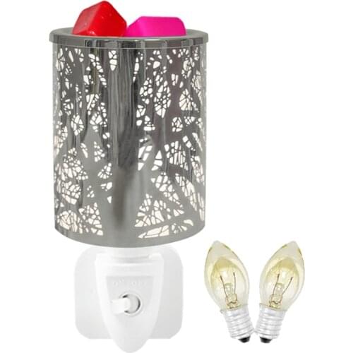 Electric Wax Melt Burner Plug In Fragrance Candle Wax Warmer, Glass Oil Burner for Scented Candles, Night Light 3D Decorative