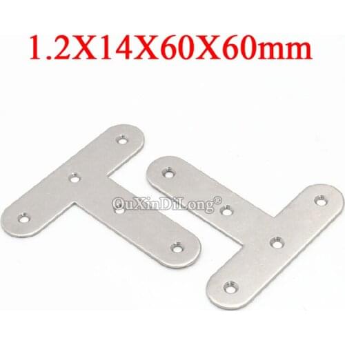 Brand New 50PCS 304 Stainless Steel "T" Furniture Reinforced Corner Braces Joint Board Frame Shelves Support Brackets Connectors