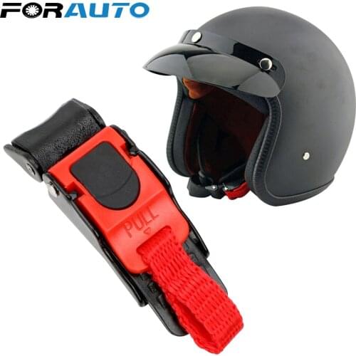 FORAUTO Helmet Strap Clip Fast Buckles Helmet Buckle Lock Safety For Racing Car Motorbike Bike Helmet Adjustable Quick Release