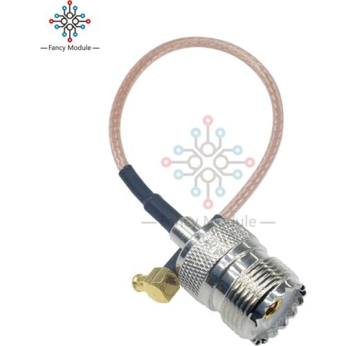 15cm Cable MCX Male Plug Right Angle To SO239 UHF Female Jack RG316 6in Pigtail Connector