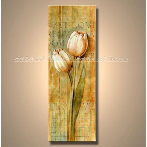 Arthyx Handmade Flowers Oil Paintings On Canvas Modern Abstract Posters Wall Art Gift Top Sell Pictures For Room Home Decoration