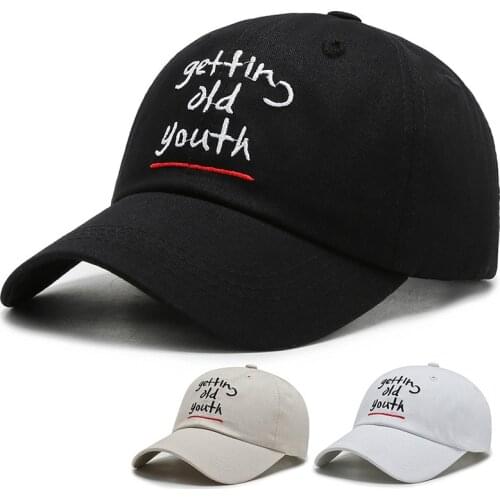 Embroidered Letter Adjustable Cotton Couple Sun Hat Summer Korean Fashion Soft Top Men black Cap Casual Brand Women Baseball Cap