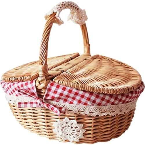 Food Basket Snack Basket Picnic Basket Vegetable Storage Basket for Girl Outdoor