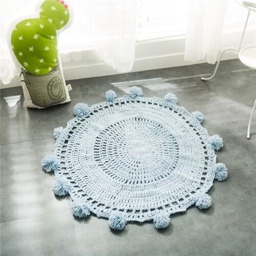 MOTOHOOD Knitted Carpet Game Pad Kids Playmats Baby Crawling Blanket Girl Boys Play Mat Children Indoor Playing Toys Decoration