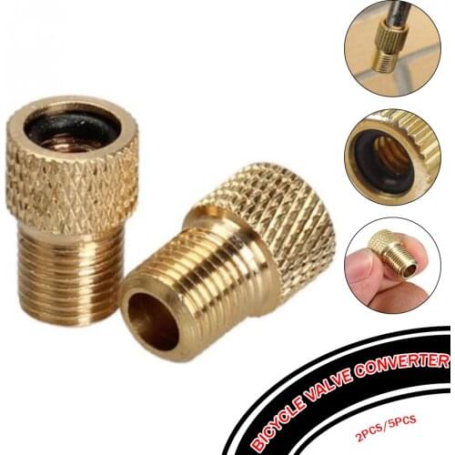 Brass Adaptor Presta To Schrader Bicycle Valve Converter Bike Pump Connector