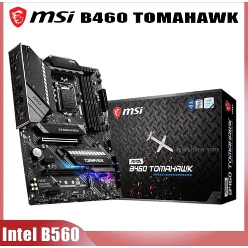 MSI MAG B460 TOMAHAWK Motherboard LGA 1200 DDR4 128GB PCI-E 3.0 M.2 SSD USB3.2 Gen1 Gaming ATX Desktop Intel B460 Placa-Mãe 1200