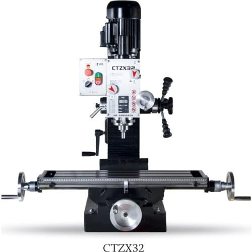 Handan Iron CTZX32 Multifunction Drilling & Milling Machine / Home Milling Machine Bench Drill Heavy Duty Milling Machine