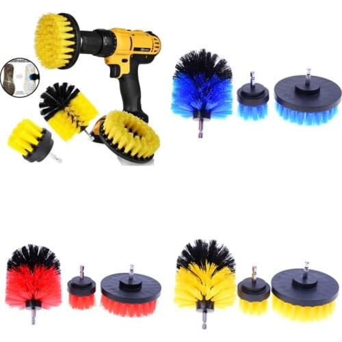 3pcs Power Scrubber Brush Set For Bathroom Drill Scrubber Brush For Cleaning Cordless Drill Attachment Kit Power Scrub Brush