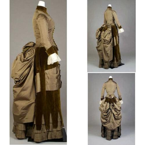 2017 new!Customer-made Luxs Vintage Costumes Victorian Dresses Scarlett Civil War dress Cosplay Lolita dresses US4-36 C-1057