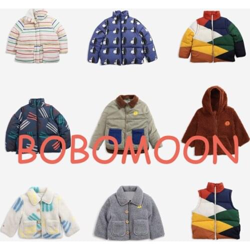 Ship In September) Per-sale 2021 BC Toddler Girl Winter Clothes Zipper and Turn Into A Vest with Two Cotton Jackets Boy Clothes