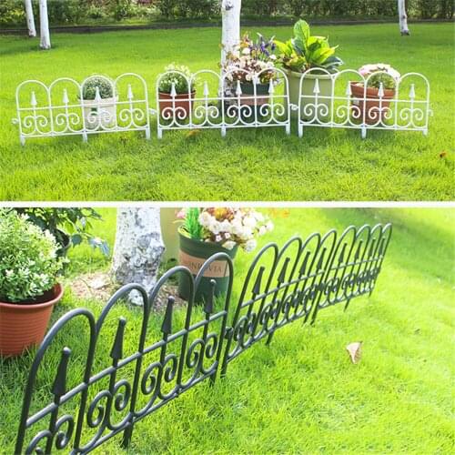 3M Garden Border PP Plastic Fence Decorative Edging Plant Bordering Lawn Macrame Fence for Yard Garden Decoration Outdoor 5PCS