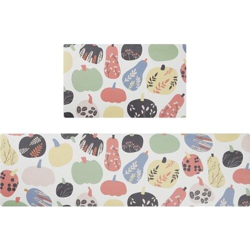 Anti-Slip Door Mats Waterproof Long Carpet PVC Leather Bath Carpet Floor Mat Wear-Resistant Kitchen Rug