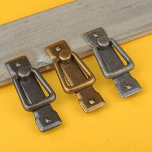 Retro Furniture Door Handle Zinc Alloy Cupboard Wardrobe Drawer Pulls Knobs