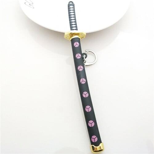 Roronoa Zoro Sword Keychain For Women Men Buckle Toolholder Scabbard Katana Sabre Car Keyrings Gift Key Chains 8 Styles
