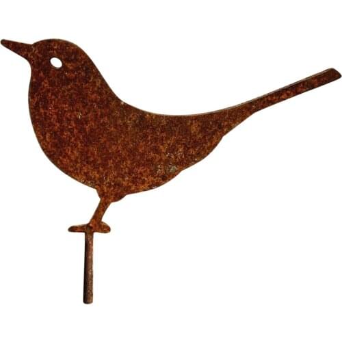 Rusty Metal Bird Silhouettes Garden Fence Decor Woodpecker Robin Steel Country Yard Art Gardening Decoration Metal Bird D4 L3