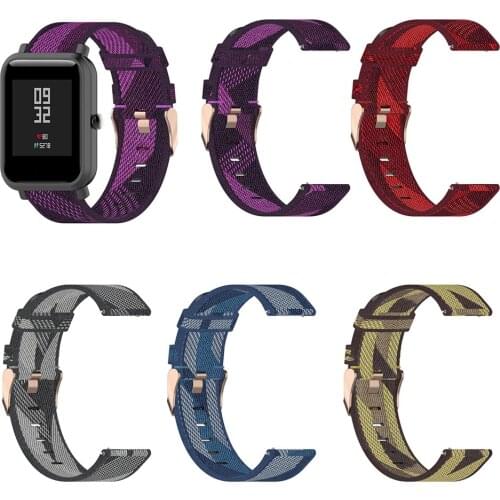 Replacement Watch Nylon Denim Watch Strap 20MM Huawei Watch GT2 42MM for Samsung Galaxy Watch for Garmin for Amazfit GTR 42MM