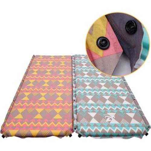 Double Air Holes Ultralight Waterproof Stitchable Inflatable Cushion for Outdoor Camping