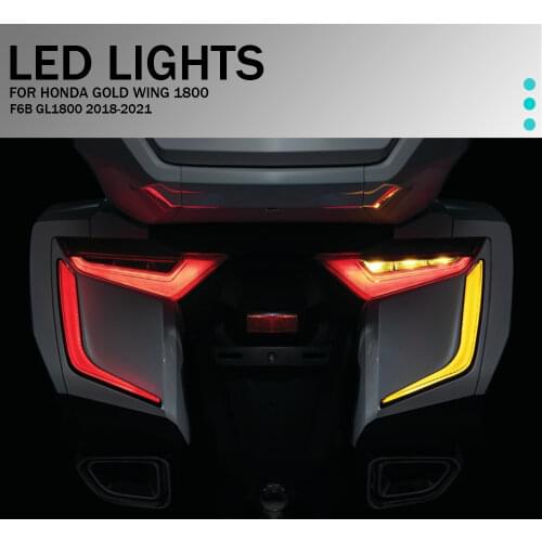 NEW LED Rear Saddlebag Accents Motorcycle Accessorie For Honda Gold Wing GL1800 2018 2019 2020 2021 Goldwing GL1800