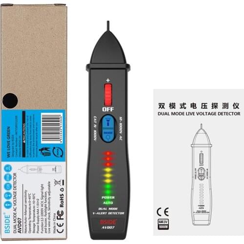 12-1000V Electricity Test Pen Non-Contact Voltage Indicator Probe Volt Electric Indicator Power Live Wire Check Socket Detector