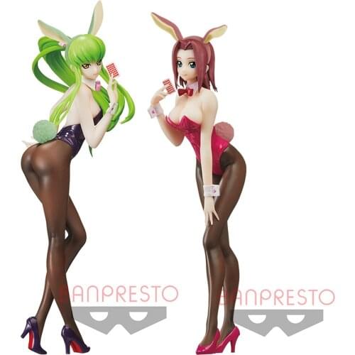 Tronzo Original Banpresto Code Geass Lelouch of The Rebellion C.C. Kouzuki Kallen Bunny Girls PVC Action Figure Model Toys