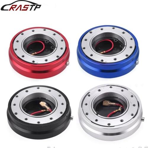 Universal Thin Version 6 Hole Steering Wheel Quick Release Hub Adapter Snap Off Boss Kit RS3-QR003