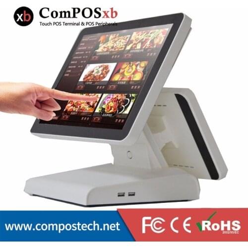 Factory cost-effective Dual screen 4G memory support 15"/12" LCD Touch Screen Monitor