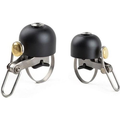 Retro Bicycle Bell Stainless Steel Bike Ringer MTB Road Bike Horn Handlebar Bicycle Ring Loud Sound Cycling Bell Alarm Accessory