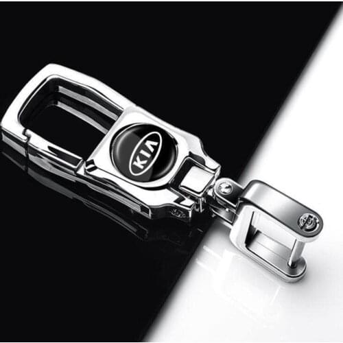 1Pcs for Peugeot Audi Kia Hyundai Ford Nissan Toyota Honda Mazda 3D Metal Car Key Ring Keychain Key Holder Car logo Accessories
