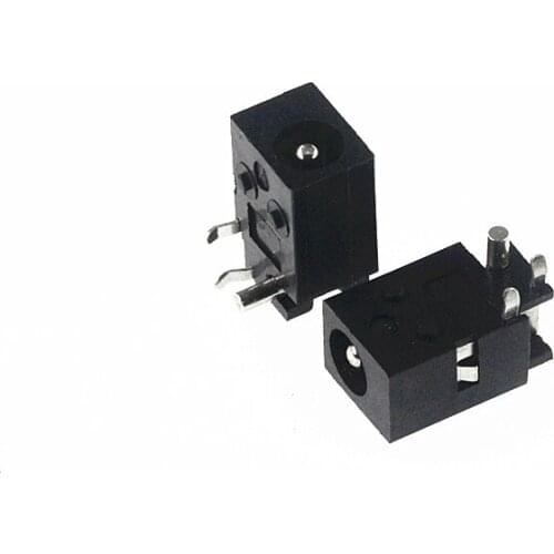 10Pcs DC-023 4.0x1.7mm Black DC Power Jack Socket Connector DC023 4.0*1.7mm 1.7mm needle DC Female Jack