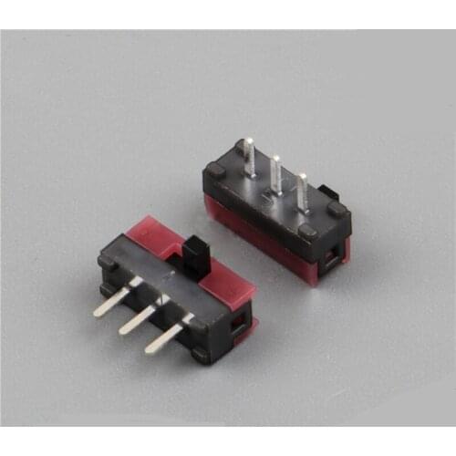 5pcs small dial switch 3 feet 2 positions flank switch micro switch Mini MSK-12D05G2.5
