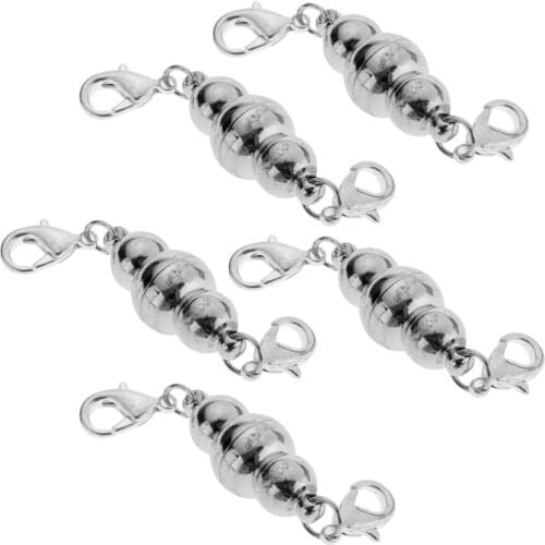 5pcs Copper Cucurbit Pendant Magnetic Clasp Hook Jewelry Connector Supply