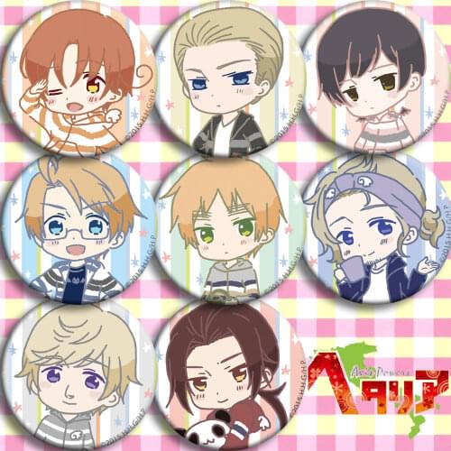 Anime badges badge 58 mm Hetalia Daily life Of Countries Acrylic Badges Badges