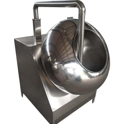 Stainless Steel Automatic Pill Almond Nuts Sugar Popcorn Candy Pan Small Peanut Chocolate Coating Machine Price