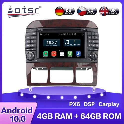 Android Car Multimedia DVD Player for Mercedes Benz S-Class W220 S280 S320 S350 Auto GPS Navigation Car Stereo radio DSP Carplay