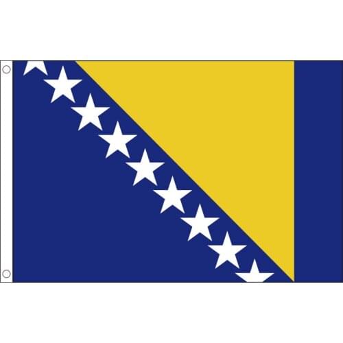 Free shipping xvggdg 90 x 150cm Bosnia flag Banner Hanging National Bosnia flags Home Decoration