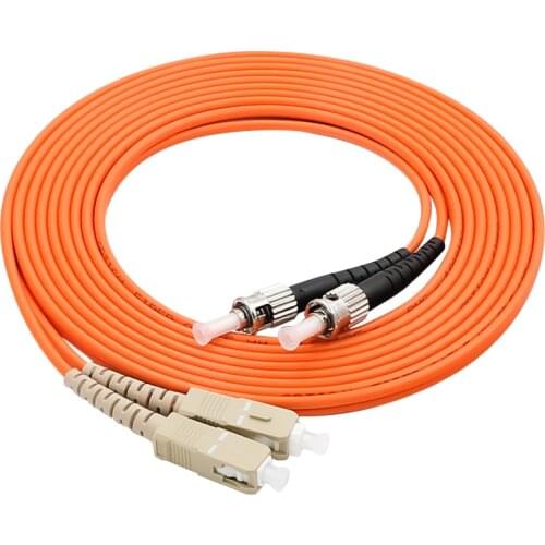 Manufacturer price ST/UPC-SC/UPC Muliti mode MM Duplex Fiber Optical Jumper Fiber Optic Patch Cord 1m/3m/5m/10m/30m/50m